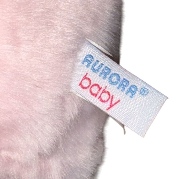 Aurora Baby Pink Plush 'Baby Girl' 9.5" Teddy Bear-GUC - Picture 4 of 5